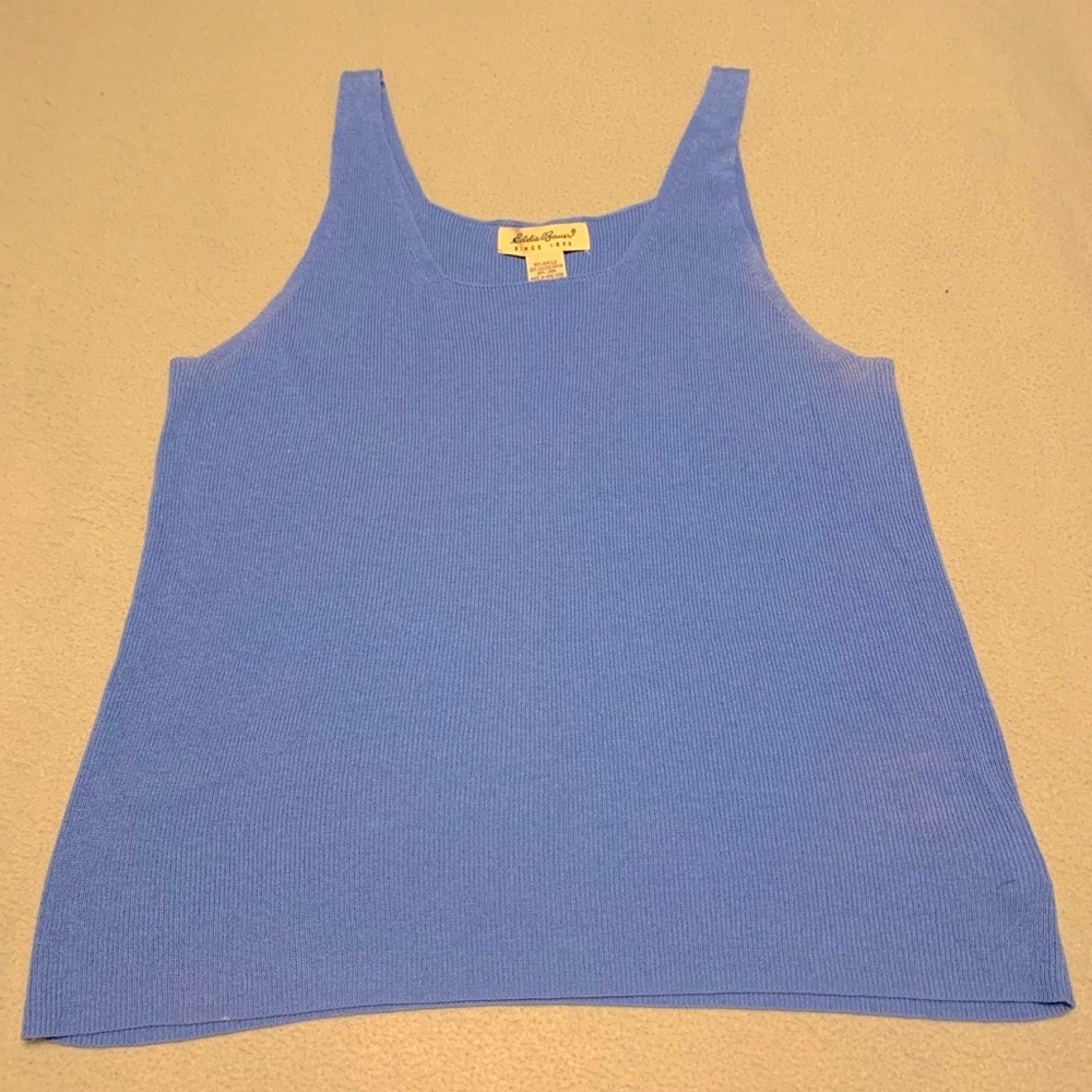 Eddie Bauer Light Blue Knit Tank Top